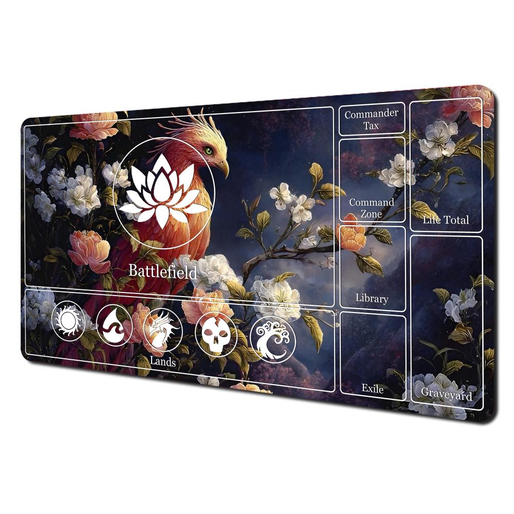 Magic Playmat card gaming mat with zones mtg playmat Dark Lotus Design Desk Mat gamer keypad expansion mousepad rubber antislip