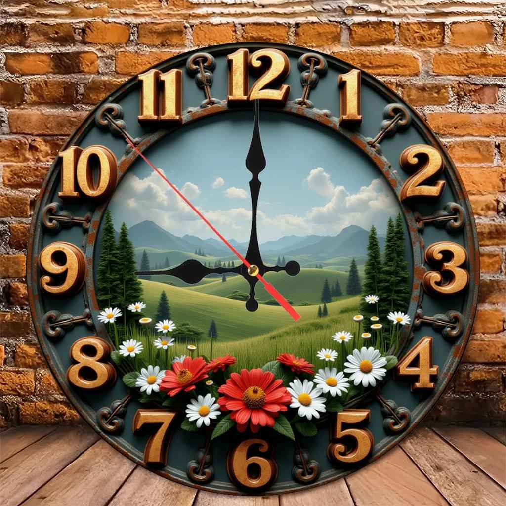 25x25cm Wood Wall Clock That Comes with Clear Instructions In Multiple Languages