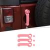 Pink Exterior Door Handle Tailgate Cover Trim Decor For Jeep Wrangler JK 2007-17