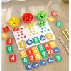 Montessori Digital Decomposition Clip Toy Mathematics Props Baby Digital Cognitive Pairing Puzzle IChildren's Fine Action Toys