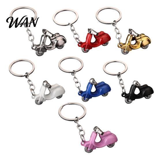 Durable Keychain Pendant Motorcycle Charm Zinc Alloy Key Chain with Retro Scooter Buckle Electric Donkey Design Holder