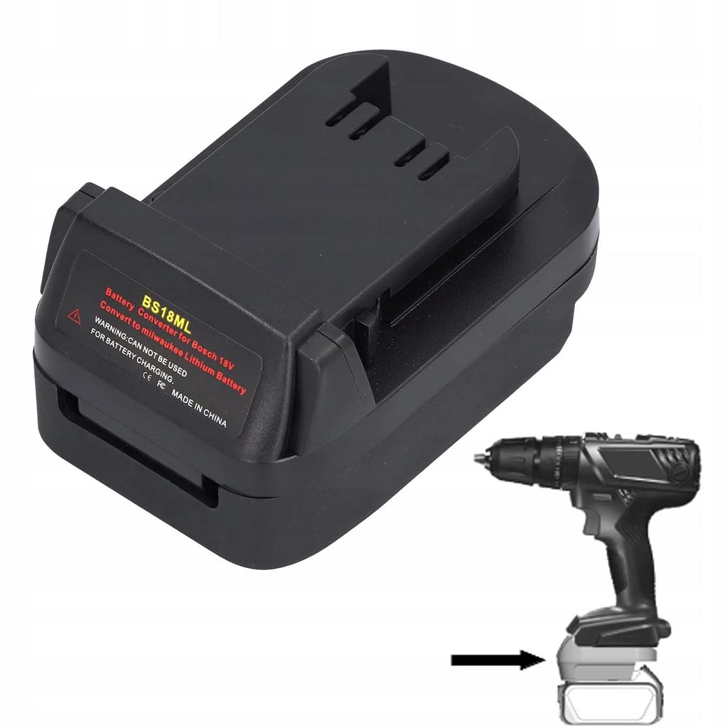 Adapter/Konwerter Baterii Bosch 18V na Milwaukee 18V (BS18ML)
