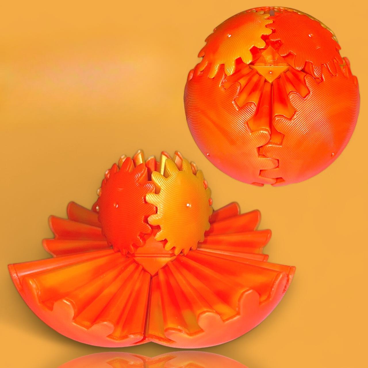 

3D printing colorful creative gear ball figure leisure entertainment rotating play decompression children s toys 1pc