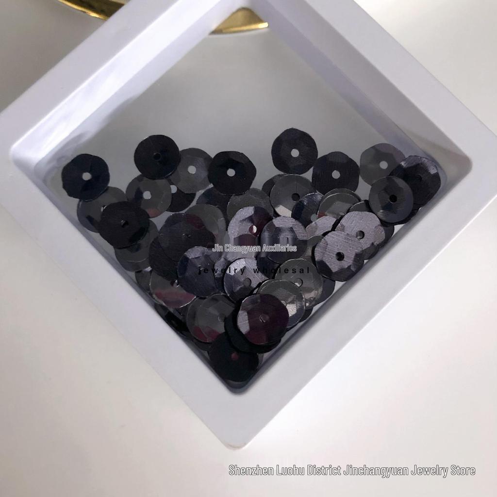 Deep Blue Series: 12-Color Seed Bead & Sequin Set for DIY Clothing Accessories