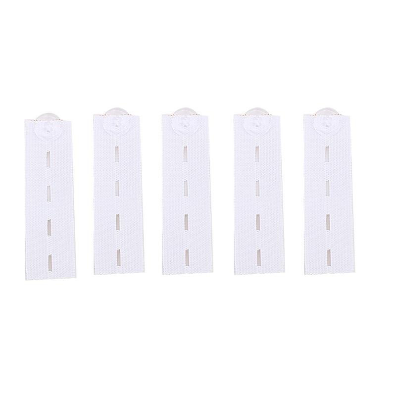 

5pcs Pant Extender Belt Unisex Waist Band Tight Trousers Jeans Skirts Maternity Button Hooks Garment DIY Sewing Supplies