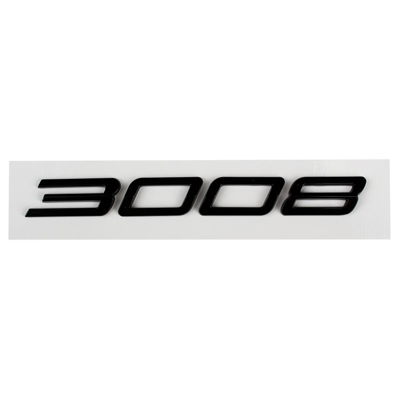 1pc Car 3D ABS Letters Logo Decals Sticker For 2008 3008 4008 5008 2023 2024 2025 Car Trunk Alphabet Emblem Badge Stickers
