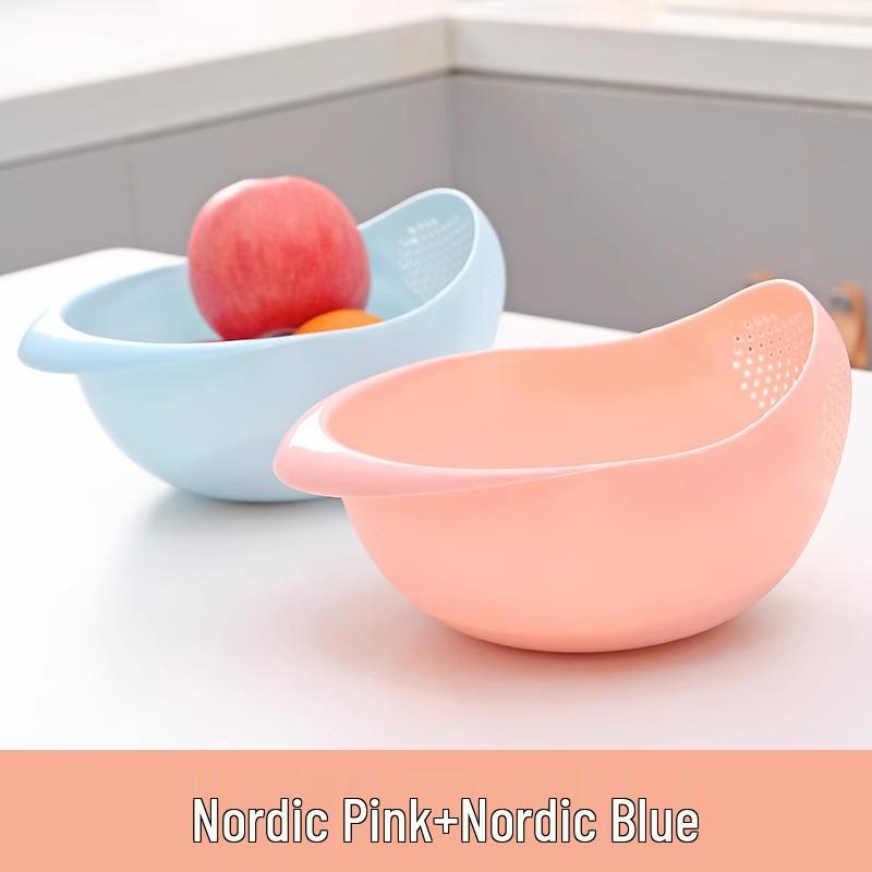 Sită cu Ochiuri Fine pentru Spălat Orez și Coș de Drenaj Bazin de Bucătărie