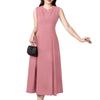 ZANZEA Womens Summer Casual V-Neck Solid Color Sleeveless Dress