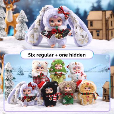 Christmas Plush Blind Box Cute Cartoon Doll Backpack Children's Birthday Gift Plush Blind Box Toy