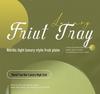 Elegant Fruit and Snack Display Tray for Living Room Coffee Table