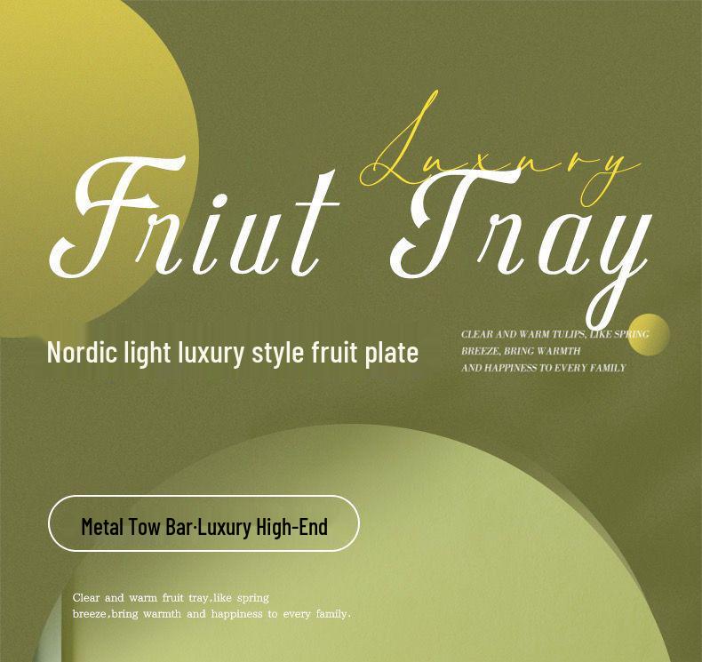 Elegant Fruit and Snack Display Tray for Living Room Coffee Table