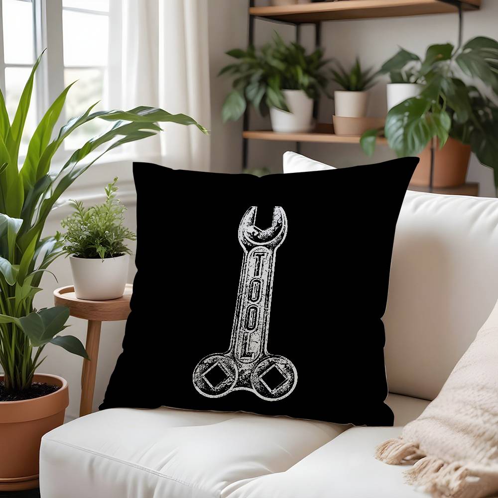 T-Tools Rock Band Pillow Case Plush Fabric Soft Pillowcase Double Sided Print Cushion Cover Household Gifts