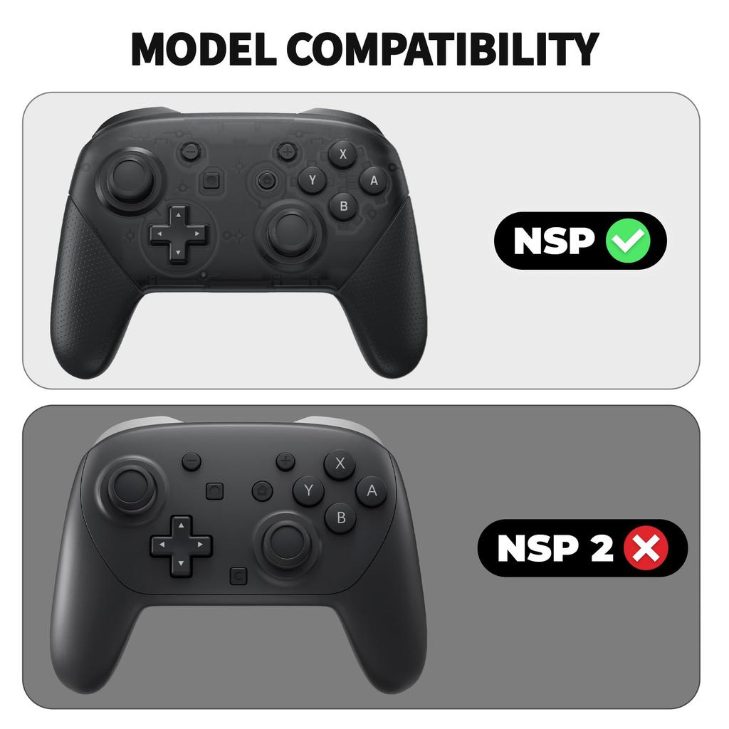 PlayVital Gothic Imp Series Cute Silicone Protective Cover for Switch Pro Includes 4 Thumb Grips and 2 Grip Silicone Cover Controller, Stickers,