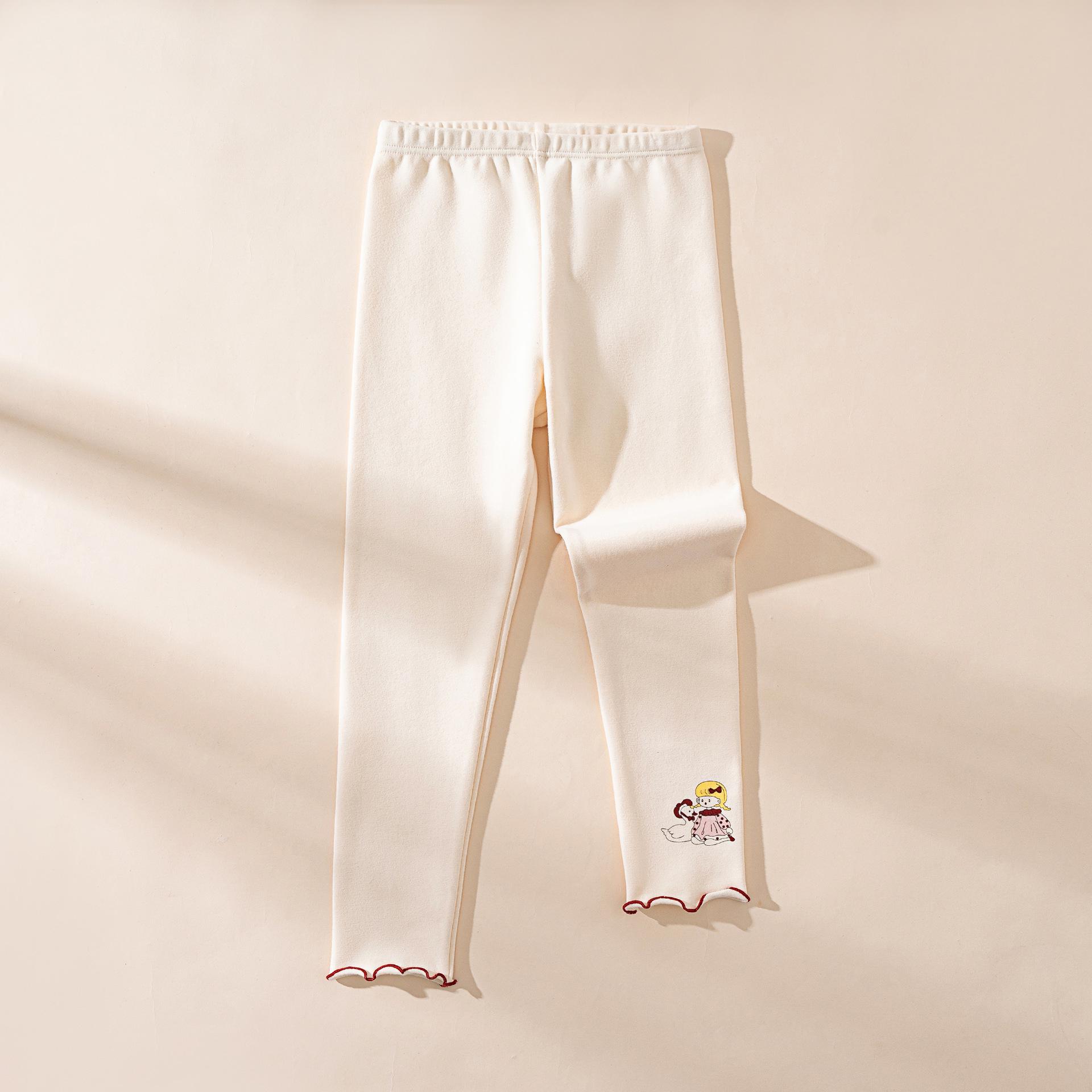 

New Autumn/Winter A-Class Pure Cotton Lace Girls Solid Color Baby Leggings 150cm for 65-80 jin