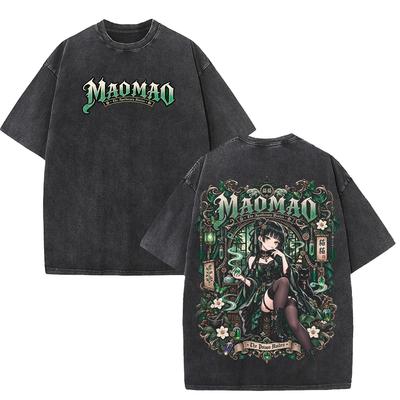 The Apothecary Diaries Maomao T-shirt Imprimé Gothique Hommes Femmes Vêtements Vintage Lavé Streetwear Manches Courtes T-shirt en Coton