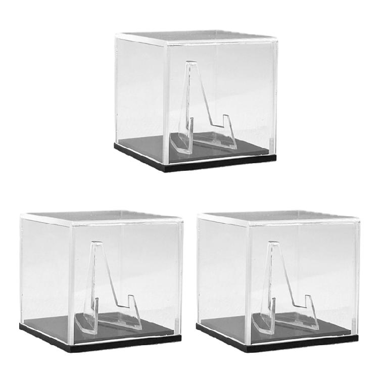 Multipurpose Acrylic Display Box Clear Rings Display Case for Rings and Picks Suitable for Jewelers and Collectors