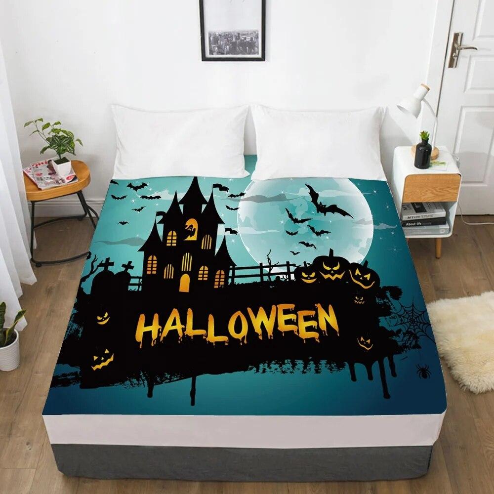 Cartoon Hallowmas Children's Elastic fitted sheet bed sheet With An Elastic Band Mattress Cover Bed cover for kids baby PARTY