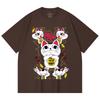 230 g/m² 100% Baumwolle DanDaDan V6 Turbo Oma Druck Unisex Schweres Baumwoll-T-Shirt