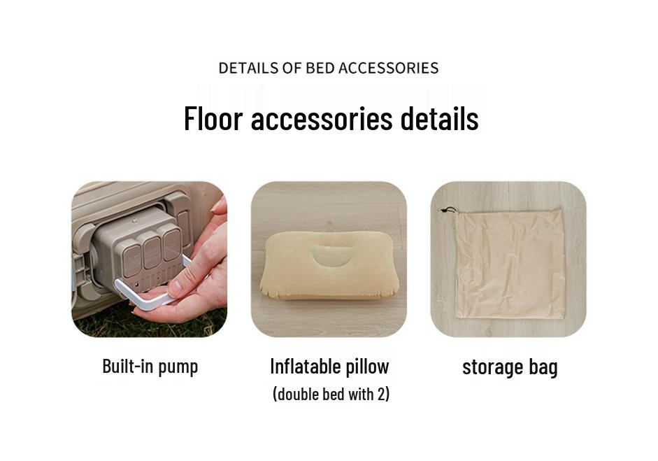 Popular Outdoor PVC Inflatable Mattress with Detachable Backrest Sofa Bed