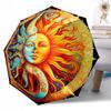 Moon Automatic Umbrella Compact 8-Rib Weight Weight Travel Essential Elegant Women's Umbrella Best for Christmas