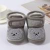 Cute Bear Baby Shoes Cartoon Soft Soled Snow Boots for Infant Boy Girl Autumn Winter Warm Thicken Plush Kids First Walkers 0-18M