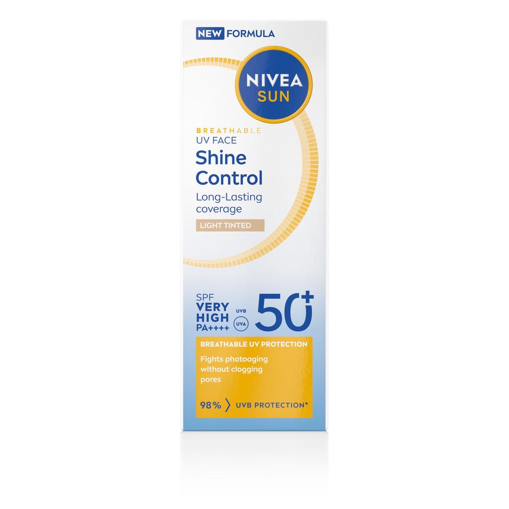Nivea Sun Uv Face Mattifying Face Cream Light Spf50+ Pa++++ 40Ml