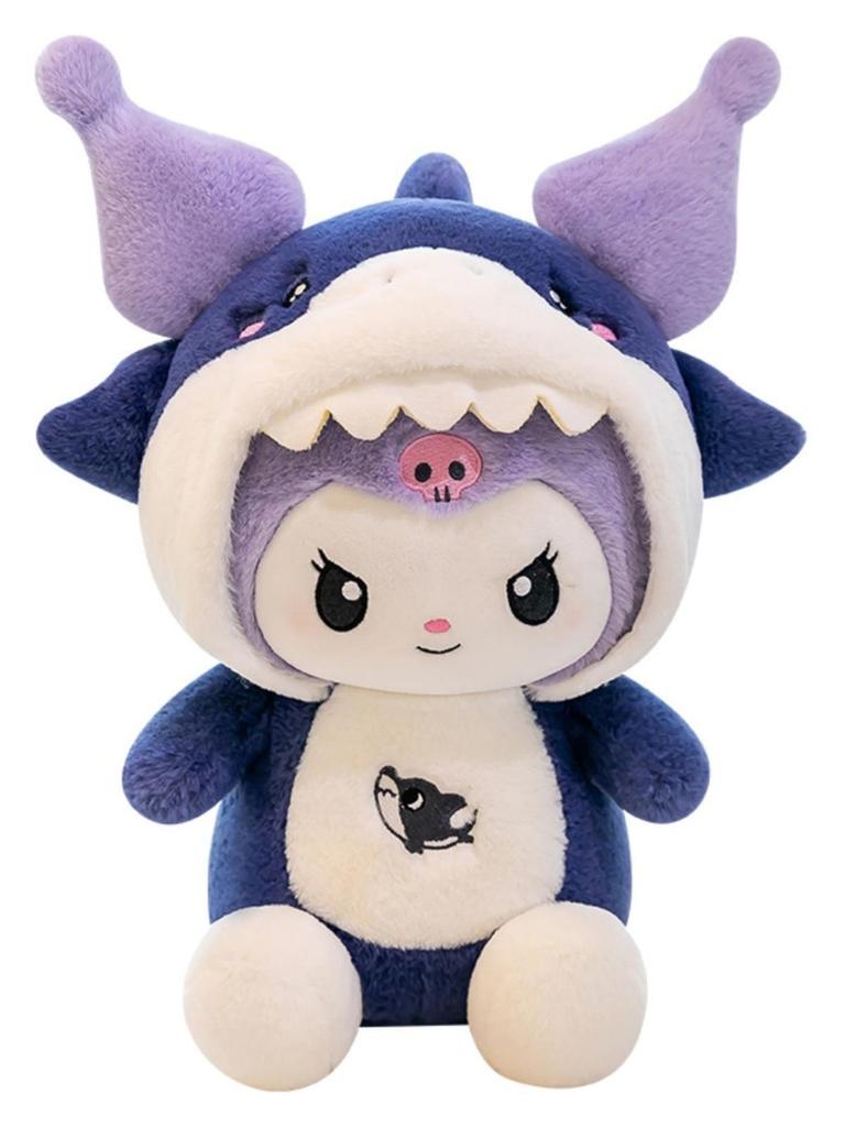 Niedliches Hai-Schwein Kinder Junge Mädchen Begleiter Geburtstagsgeschenk Plüsch Blau Rosa Paar Puppen 30cm