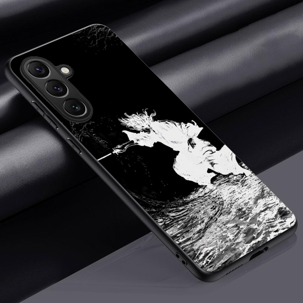 

Fantasma cool japan samurai painting Phone Case For Samsung Galaxy S26 S25 S24 S23 S22 S21 Plus Ultra Note20 Soft Black Galaxy S26 Ultra