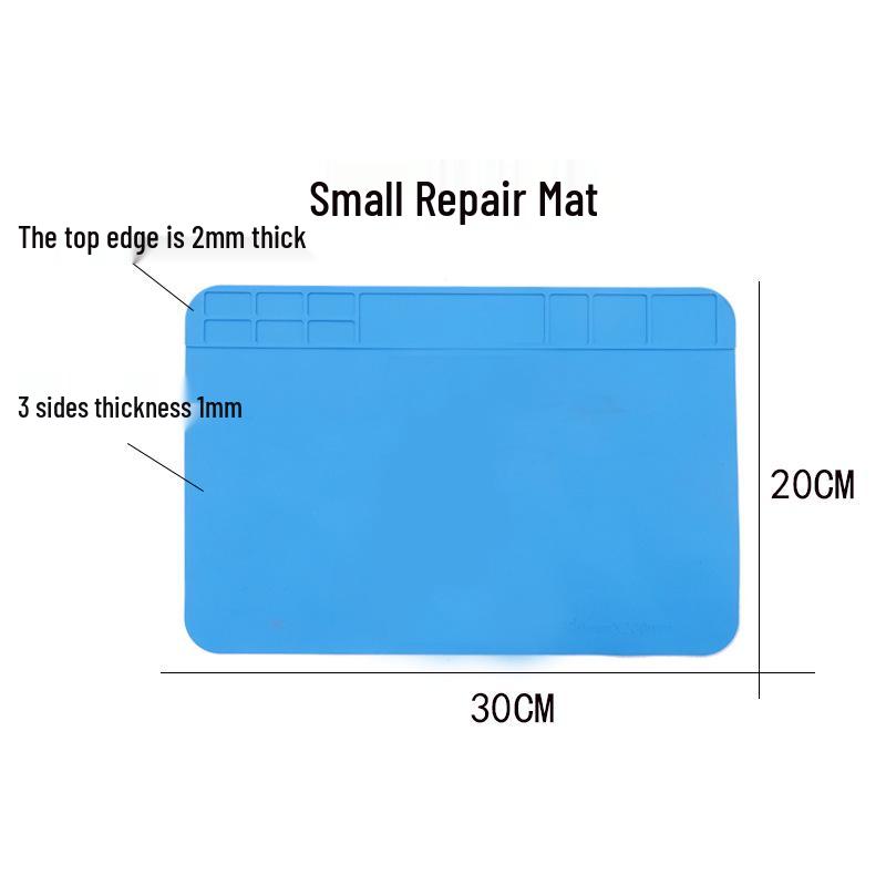High-Temperature Resistant Silicone Repair Mat with Magnets for Mobile Phones