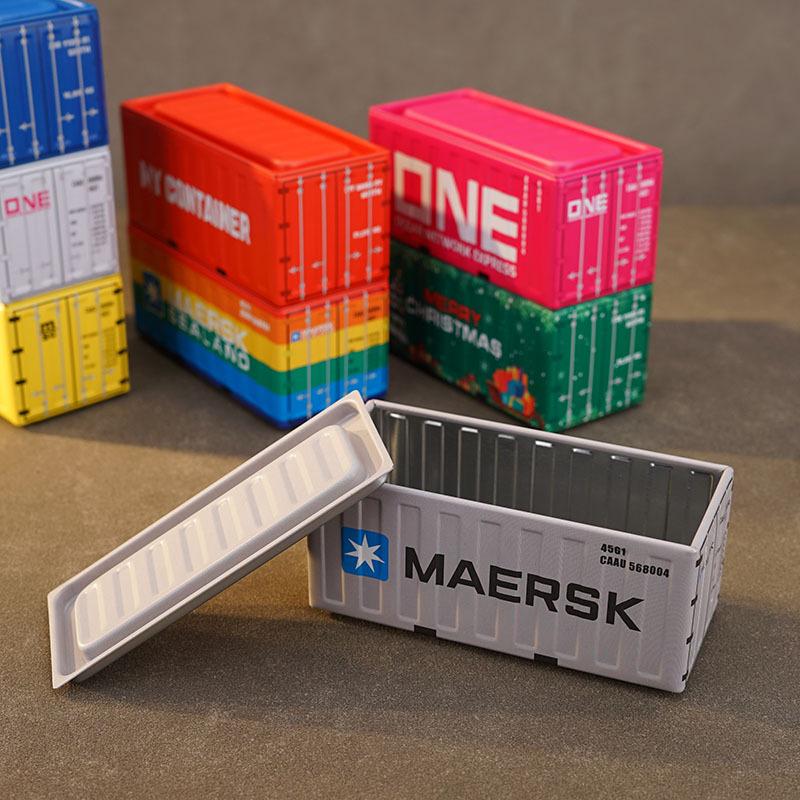 Miniature Storage Iron Box Mini Container Creative Decoration Collect Small Item Desktop Model Mini Iron Storage Box