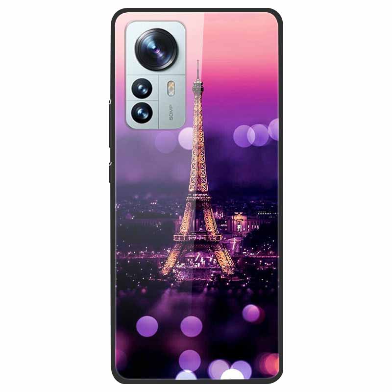 Tempered Glass Case For Xiaomi 12 Pro Cover Hard Shockproof Cases for Xiaomi Mi 12X 12 Lite Pro Funda 12Pro Coque Luxury Wolf