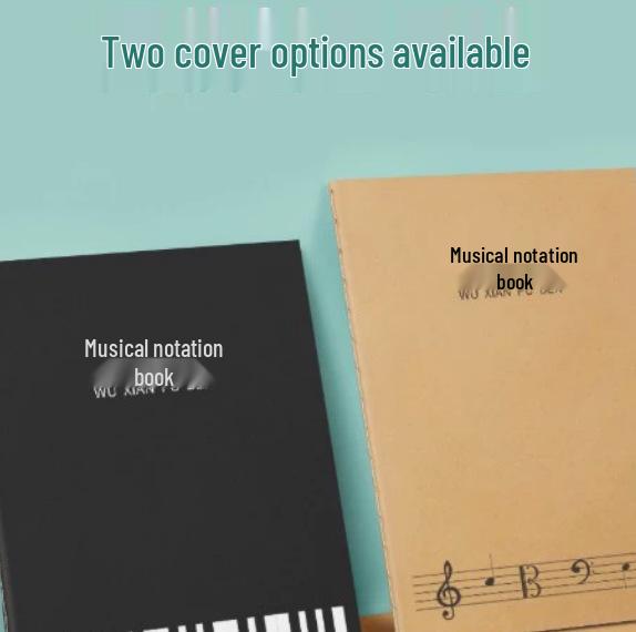 Beginner Music Score & Practice Book with Large Spacing and Music Theory Notes