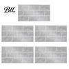Oil Proof Wall Stickers for Bathroom 5Pcs Vintage Brick Tile Stickers, Waterproof Oil?Proof Wallpaper, Peel Sheets Kitchen & Stick Backsplash Living