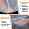 Chicken Coop Cover Waterproof 6.6 X 13Ft Anti-Tear Run Tarp With Rope& Cable Tie, For Winter For Patio Covering