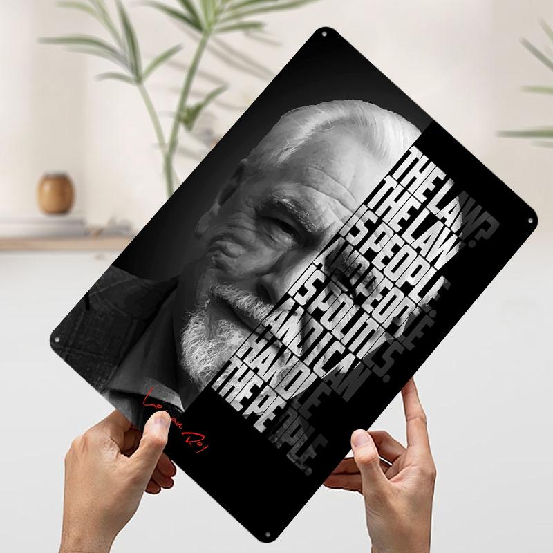 

Logan Roy Quote Art Printed Poster Customized Wall Art Retro Vintage Metal Tin Signs for Decoration Bedroom Decorations Man Cave 7.9x11.8In(20x30cm)