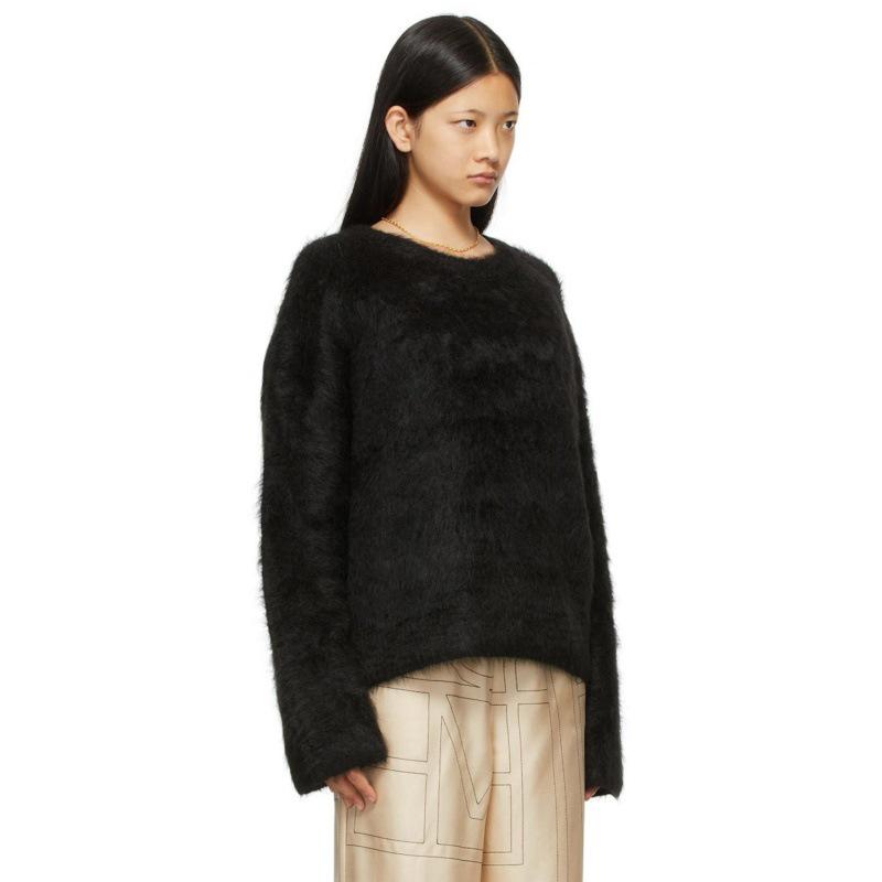 Longmei Women's Loose Knit Sweater - 2026 Autumn/Winter New Arrival, Round Neck, Long Sleeve, Casual Style