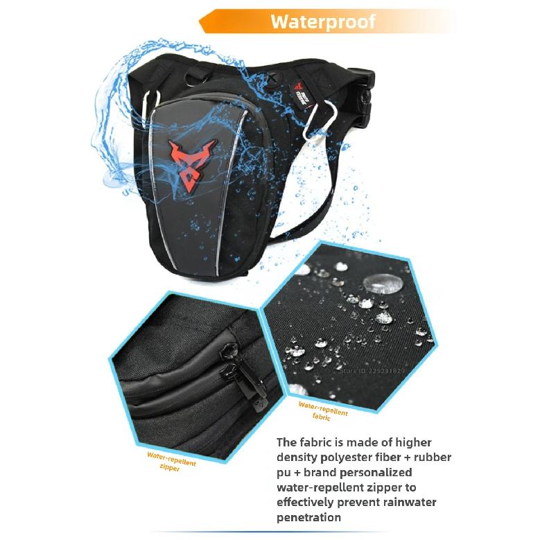 MOTOCENTRIC Accessories New Motorcycle Leg Riding Equipment Shoulder Moto Multi-Function Drop Hip Outdoor Waist Motorbike Bag