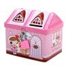 1Pc Cute Bear House Piggy Bank Box Mini Metal Bank Currency Coin Boxes For Children'S Savings Tank Birthday And Christmas Gifts