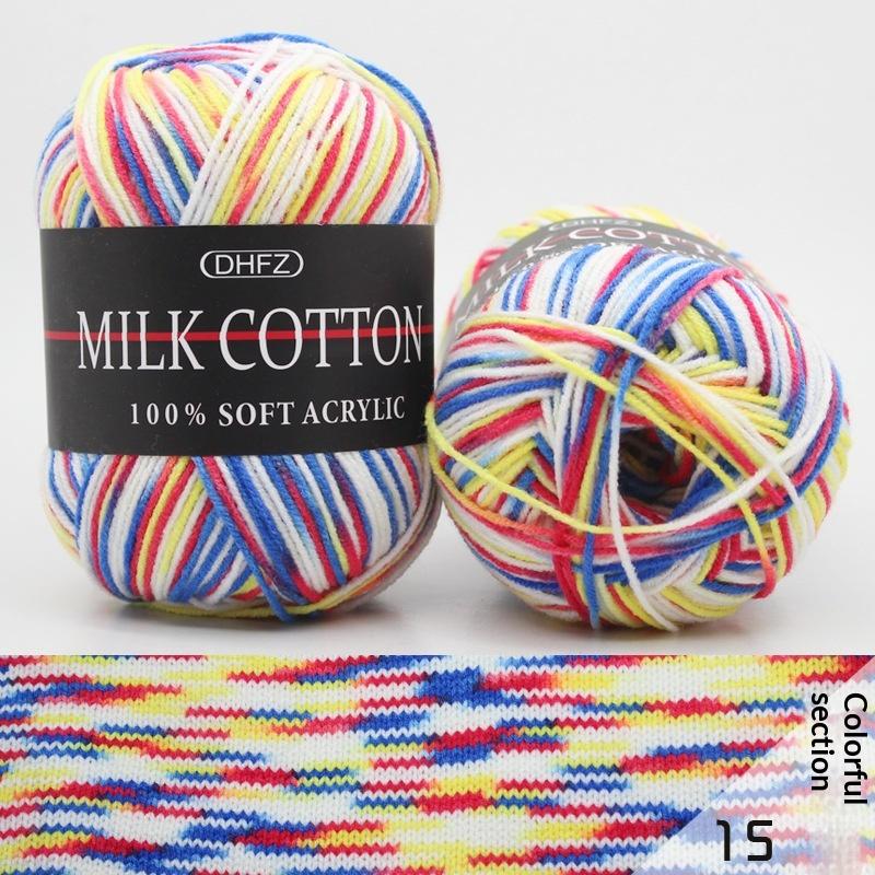 Milk Acrylic Yarn Crochet Yarn For Knitting Wool Yarn Hand Knitted Yarn To Knit Blanket Crocheted Thread