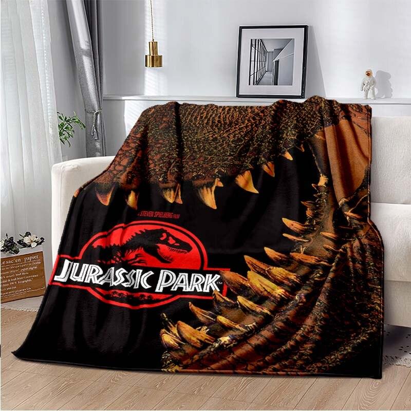 Jurassic Park 3D Printed Art Fleece Blanket for Beds Hiking Picnic Thick Quilt Fashionable Bedspread Fleece Throw Blanket