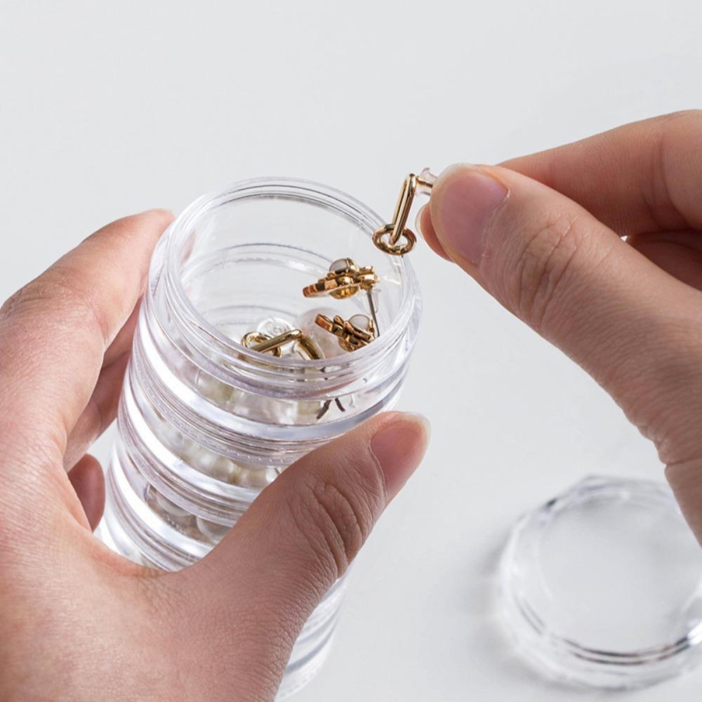 Bracelet Earrings Round Stackable Makeup Organizer Jewelry Storage Box Eye Cream Box Face Cream Box