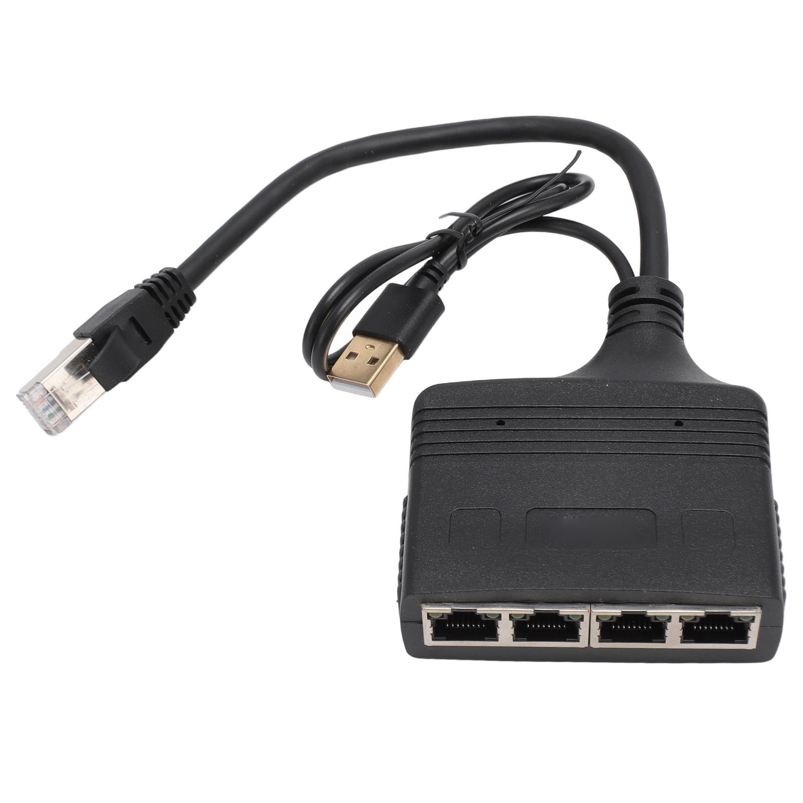 

Розгалужувач Ethernet 1 вхід 4 виходи Інтерфейс RJ45 1000 Мбіт/с Позолочені контакти Безпечний Стабільний сигнал LAN