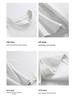 Men's Heavyweight Crew Neck Pure Cotton Patchwork T-shirt - Summer American Style
