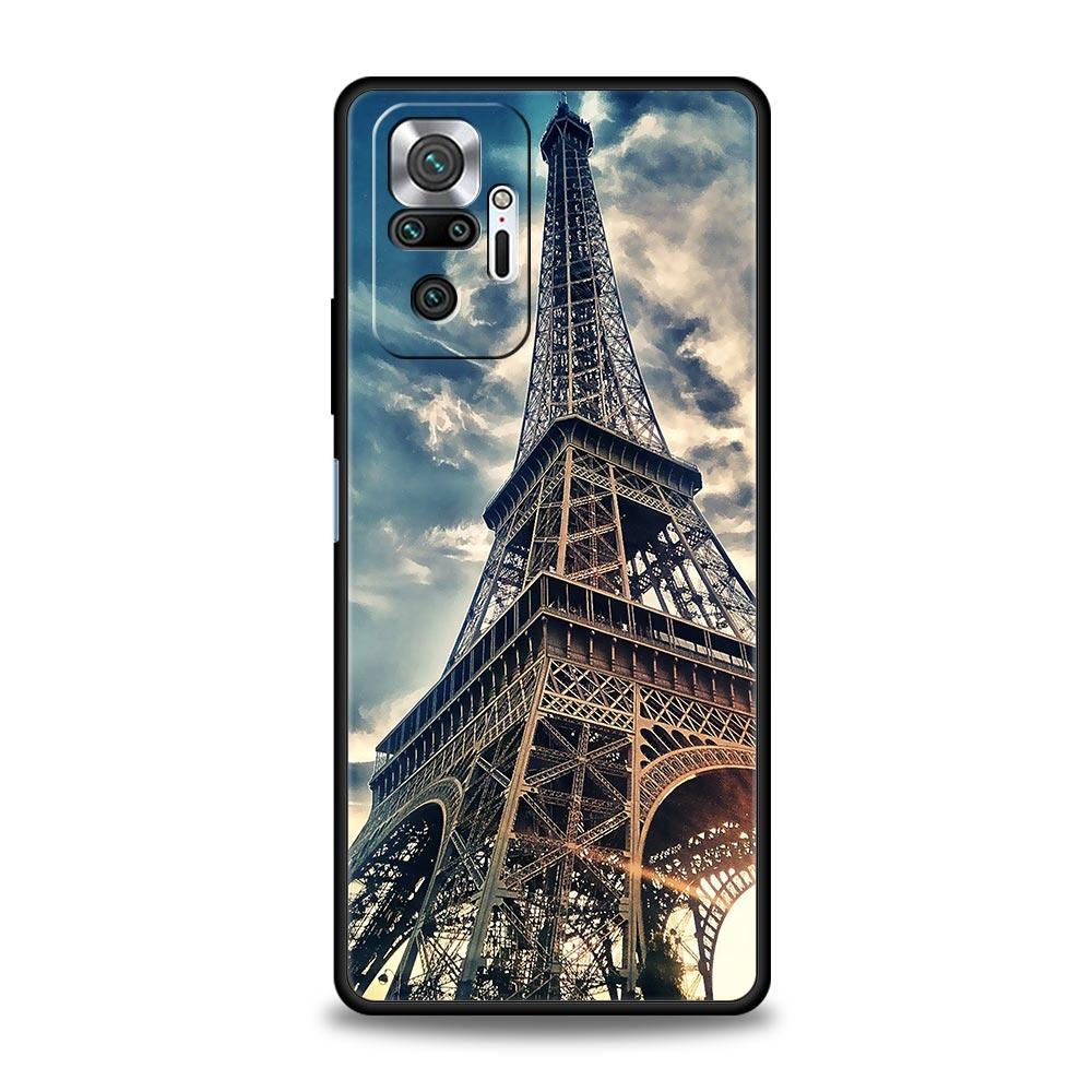 Red Umbrella Eiffel Tower Phone Case For Xiaomi Redmi Note 14 13 12 5G 11 10 Pro Plus 4G 9S 9 14C 13C 12C 10C 9C 9A Soft Cover