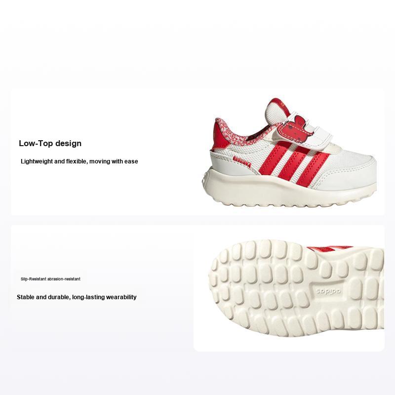 Adidas Neo Run 70S Cny Ac Comfortable Trendy Non-Slip Wear-Resistant Low-Top Sports Casual Shoes Baby Sneakers White Red IE4263