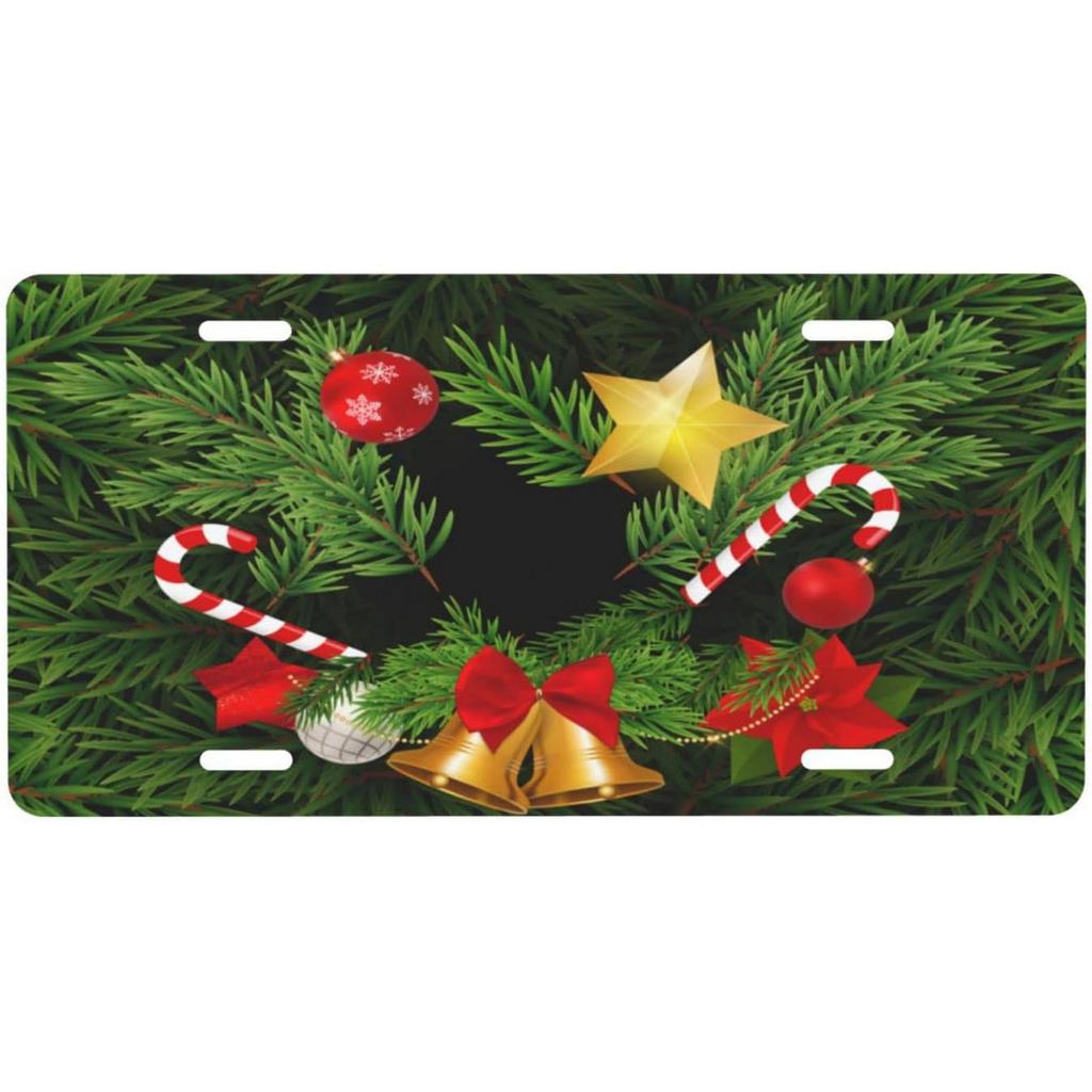 License Plates Sant Claus Metal Tin Signs for Wall Decoration Vintage Tags Metal Automotive Signs For Cafe Bar Club Garage Pu