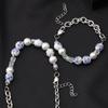 Original Blue & White Porcelain Titanium Steel Clavicle Chain: Chinese Style Hip Hop Necklace for Men & Women