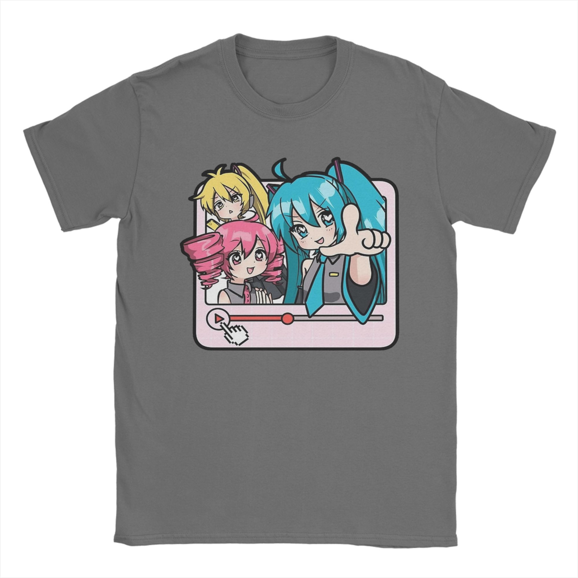 

Triple Baka Kasane Teto Akita Neru VOCALOID Плейлист Пісня Футболка 100% Бавовна Вінтажні Футболки Одяг з Коротким Рукавом 4XL