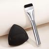 Ein-Wort Flachpinsel für Foundation Leichter Pinsel für flüssiges Make-up Mit Make-up-Schwämmchen Zubehör für Make-up-Werkzeuge