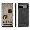 For Google Pixel 7a 5G Carbon Fiber Texture Phone Back Case PU Leather Coated PC+TPU Shockproof Cover